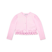 A DEE - Renee Bow-tique Chic Broderie Anglaise Cardi - Pink