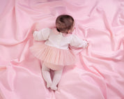 LITTLE A - Cute As A Cupcake Kimberly Tulle Romper - Pink Fairy