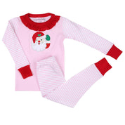 MAGNOLIA BABY -  Winking Santa Applique Pyjamas - Pink