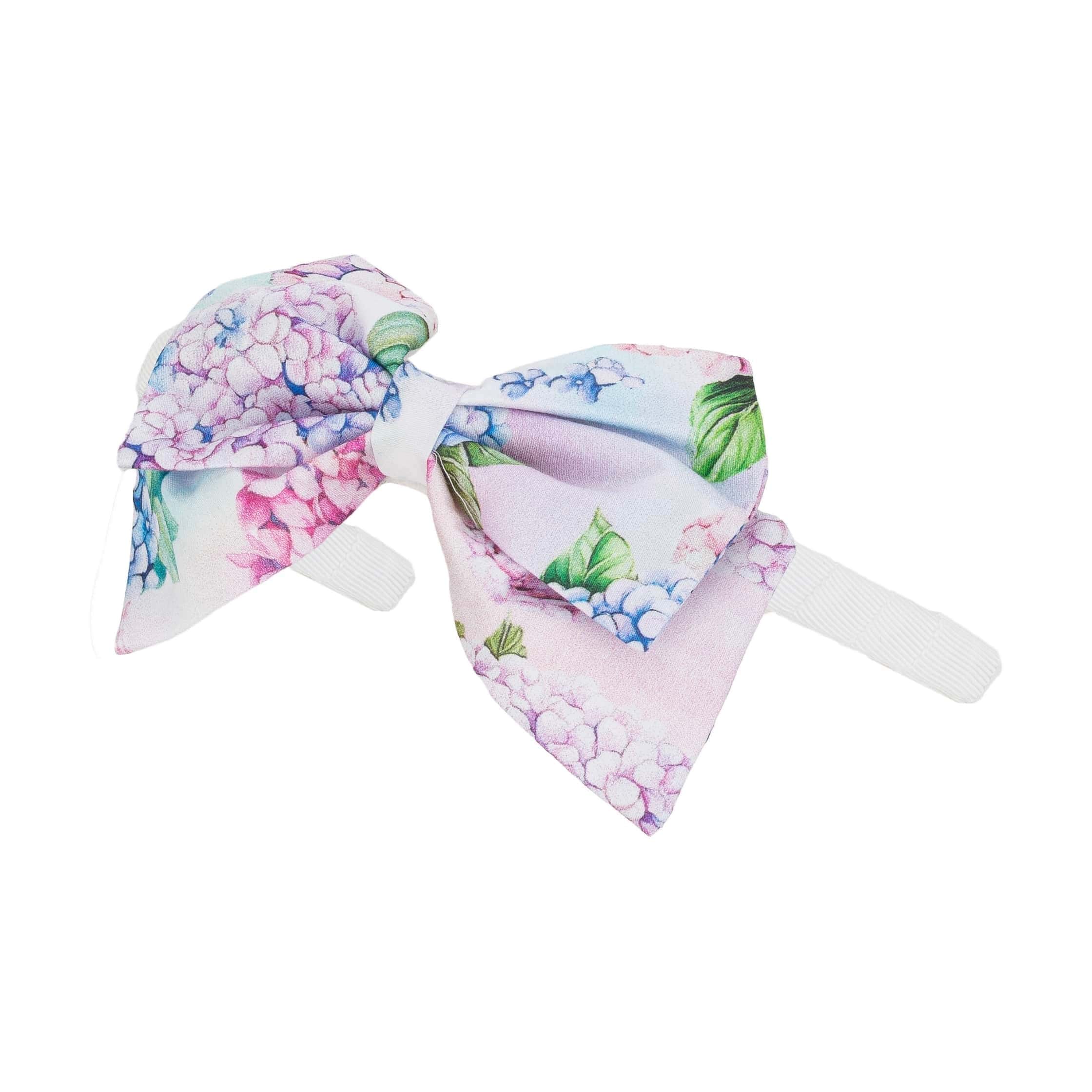 Daga - Pastel Bloom Bow Hairband - White