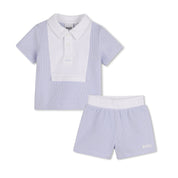 BOSS - Collar Bib Short Set -  Blue