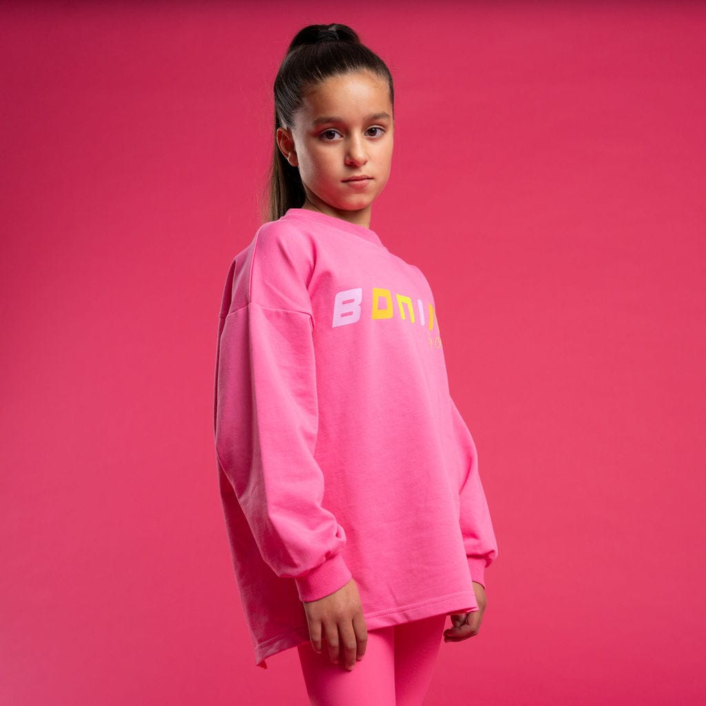 BONINI BY A DEE - Groove & Inspire Logo Sweatshirt - Hot Pink