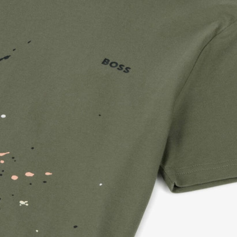 BOSS -  Spray T Shirt - Green