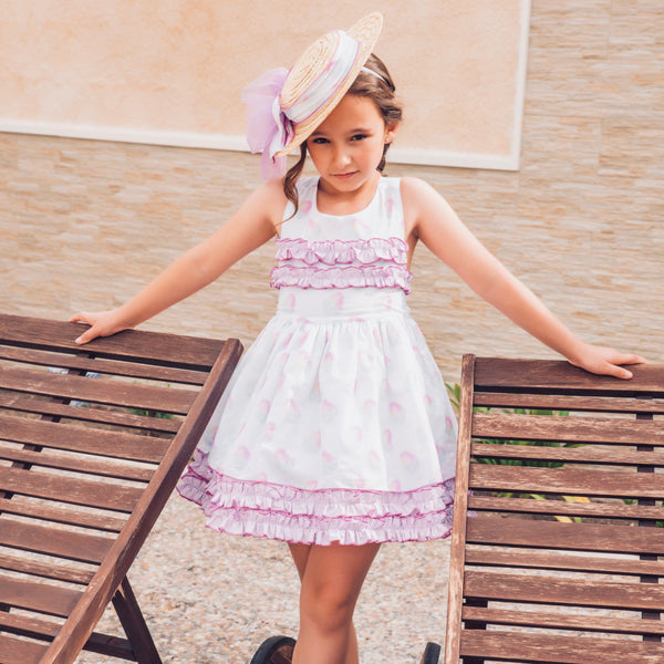 BABINE - Candy Floss Puffball Dress - Lilac