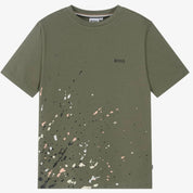 BOSS -  Spray T Shirt - Green