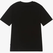 BOSS -  T  Shirt With Abstract Logo- Black