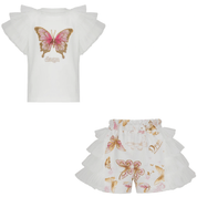 Daga - Twinkle Flight Tulle Short Set - White