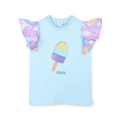 A DEE - Sia Pastel Parlour Ice Cream Print Short Set  - Blue