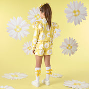 A DEE - Daisy Daisy Dreamer Print Bomber Jacket- Daisy Yellow