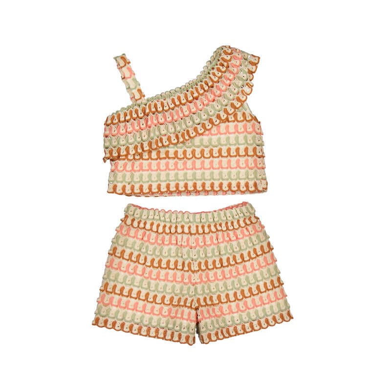MAYORAL - Knit Short Set - Tangerine