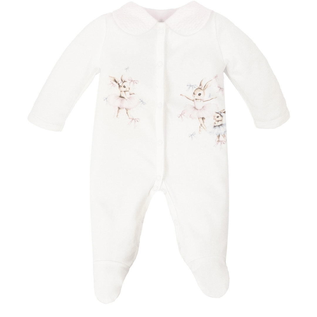 JAMIKS - Cotton Lucreta Bunny Babygrow - Pink