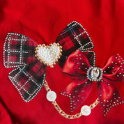 IS - Bow  Skirt Set - Red