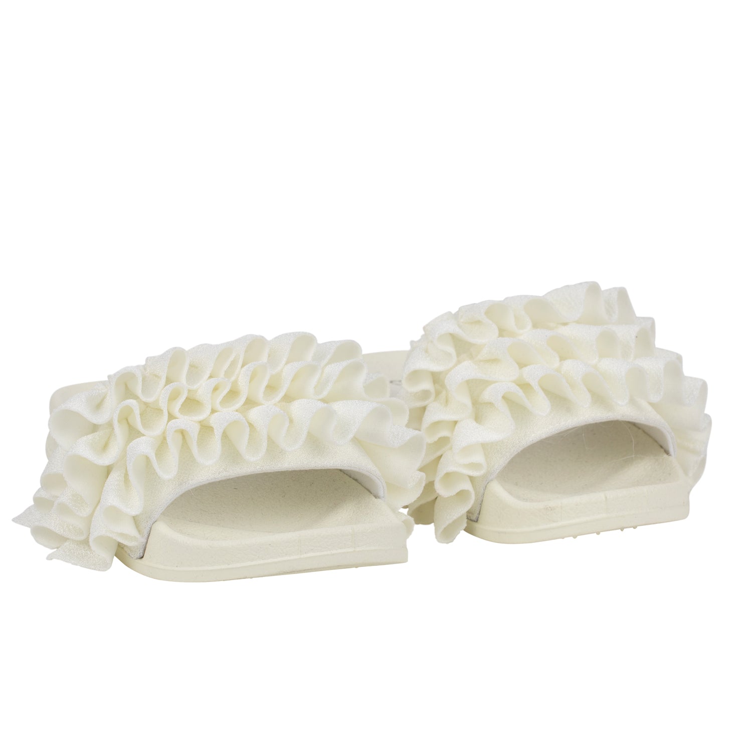 A DEE - Frilly Ocean Pearl Frill Slider - White