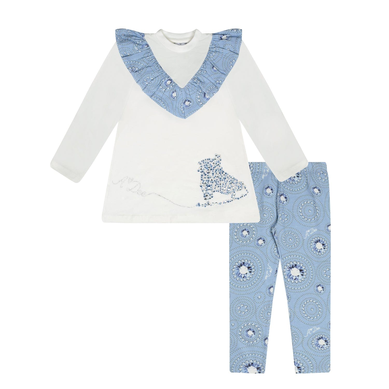 A DEE - A Dee On Ice Pearl Ice Skate Legging Set - Snow White