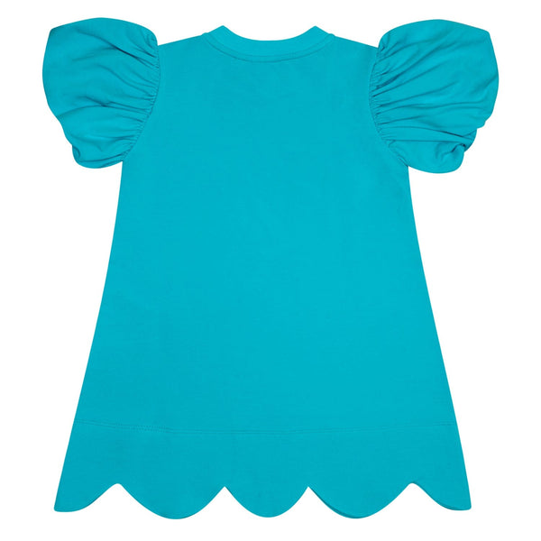 A DEE - Olympia Ocean Pearl Shell Sweat Dress - Aruba Blue