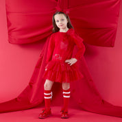 A DEE - Christmas Capsule Brandy Tulle Bow Dress - Red