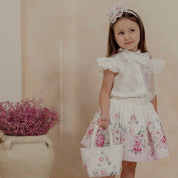 Daga - Blush Harmony Skirt Set - White