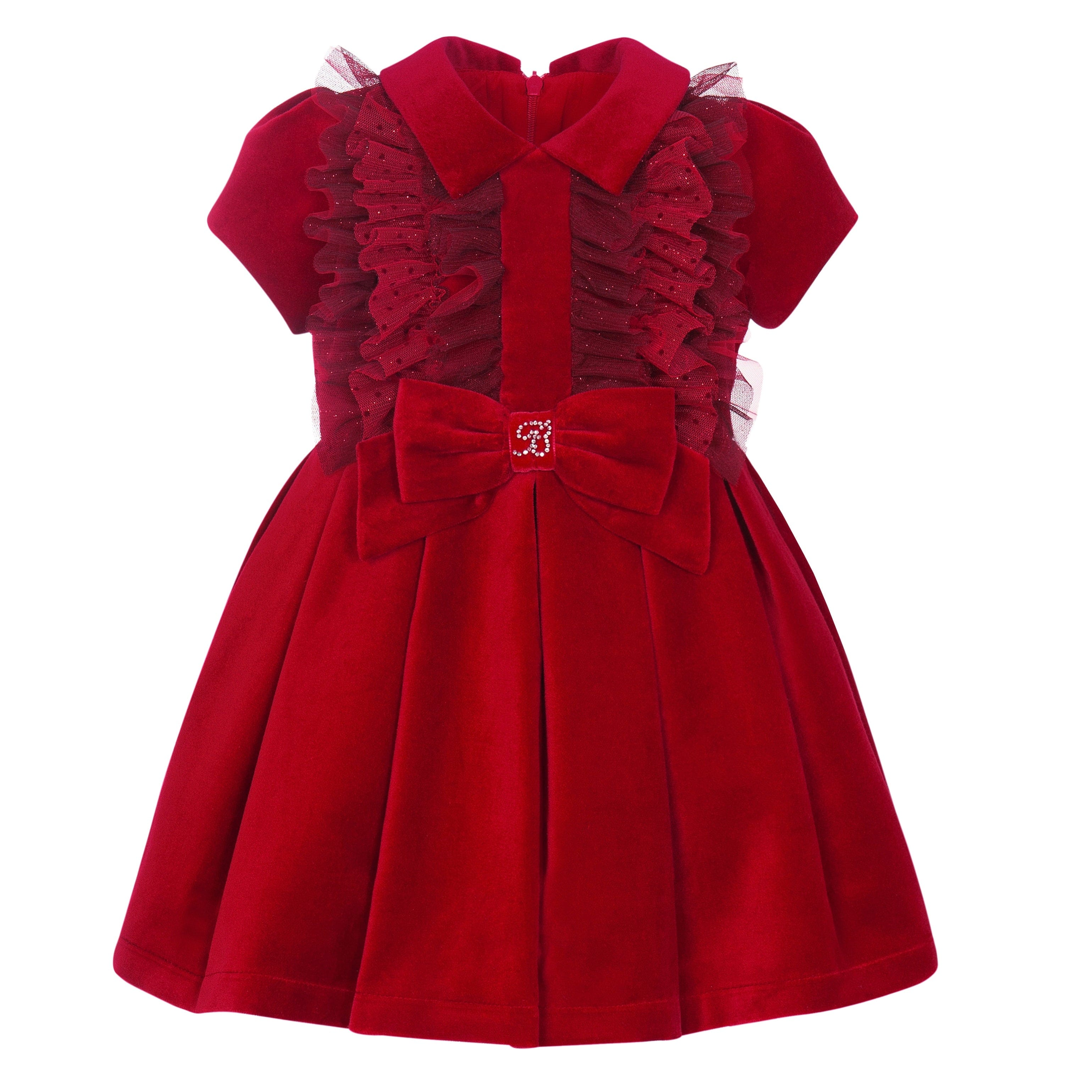 BALLOON CHIC - Velvet Tulle Dress - Red