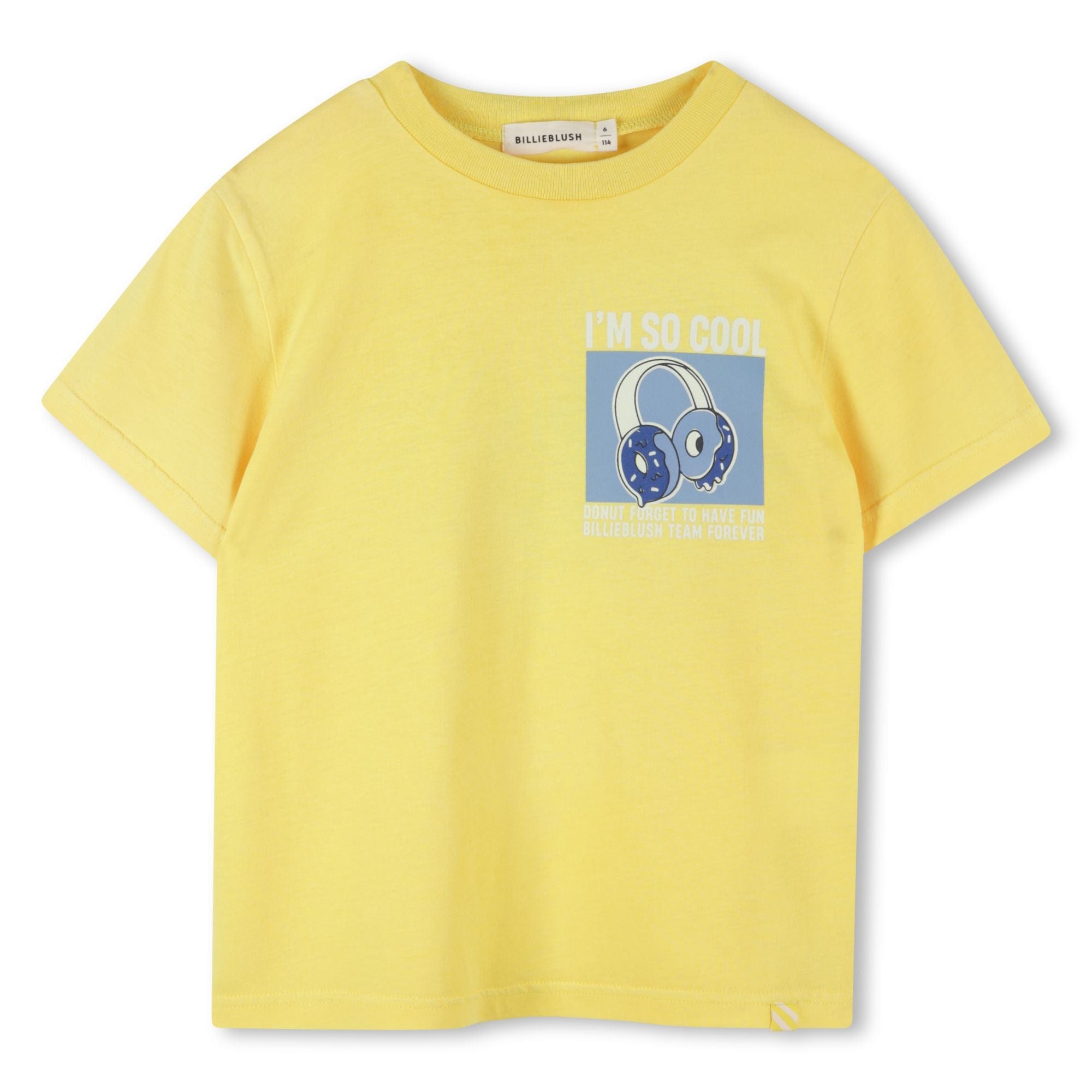 BILLIEBLUSH BOYS - Headphone T Shirt - Yellow