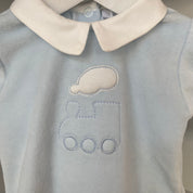 Coccode -  Train Babygrow - Baby Blue