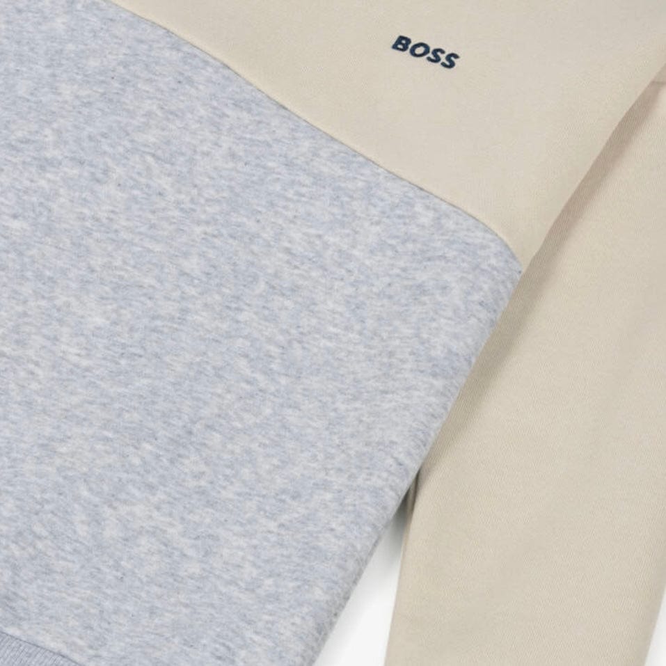 BOSS - Colour Block Sweatshirt  -  Sand