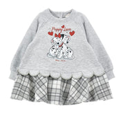 MONNALISA - Dalmatian Dress - Grey