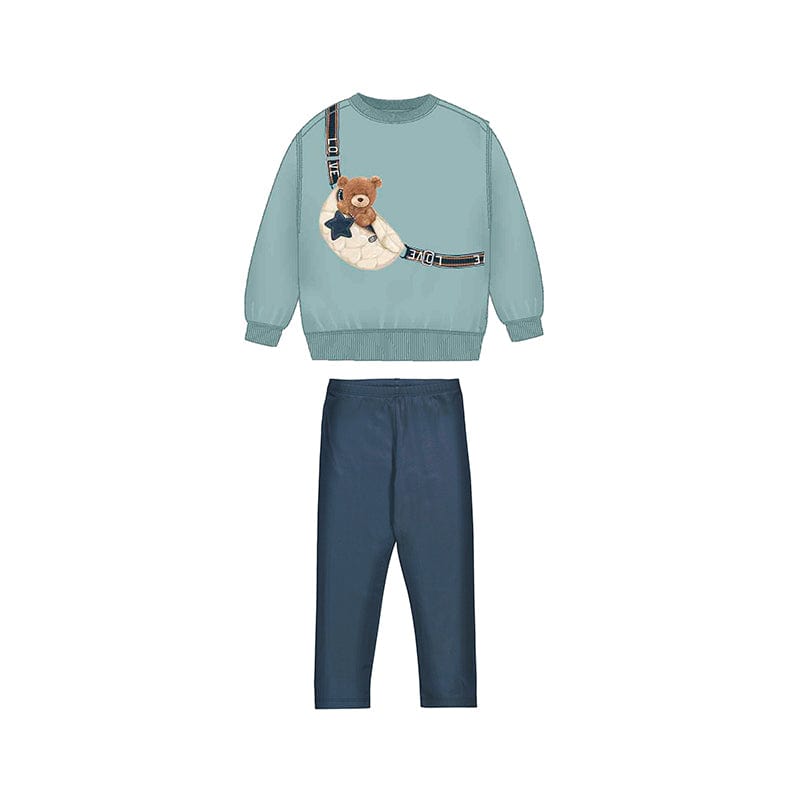 MAYORAL -  Bear Legging Set - Petroleum