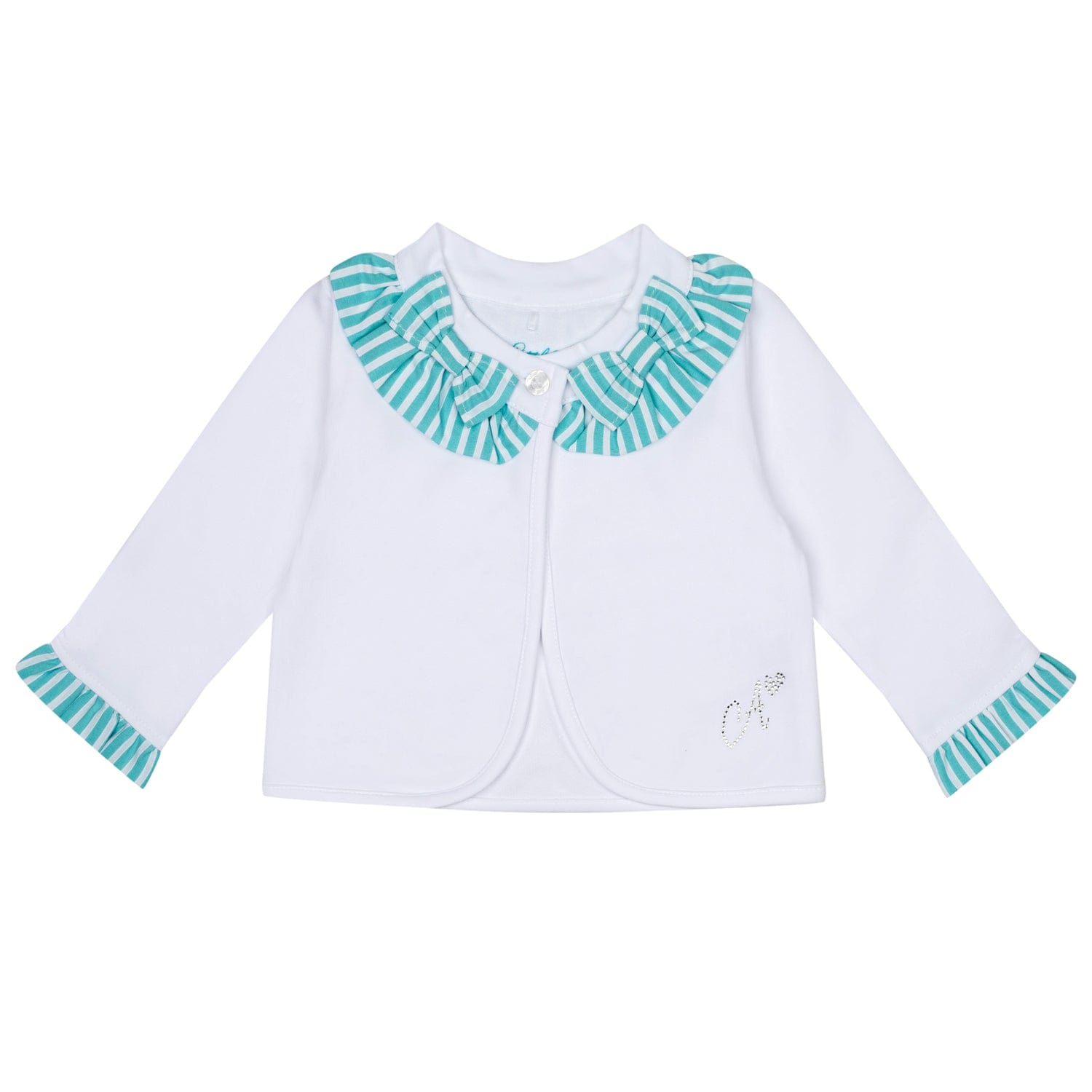 LITTLE A - Kaly Little Fish Cardigan - White
