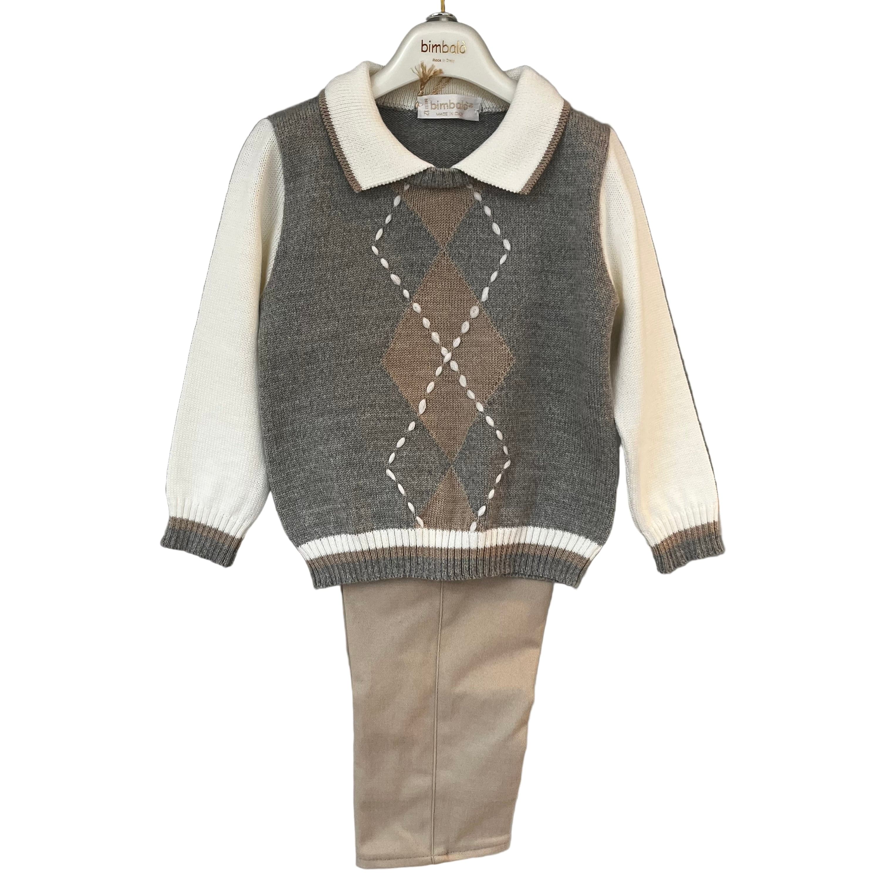 BIMBALO - Jumper & Trouser Set - Grey
