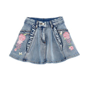 MONNALISA -  Be Free Top & Denim Short Set - Lilac