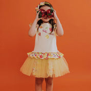 Daga -Tutti Frutti Tulle Dress - Yellow