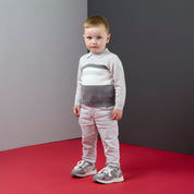 MITCH & SON - Dynamic Grey Tighe & Trace - Knitted Polo & Twill Trousers - Grey Chip