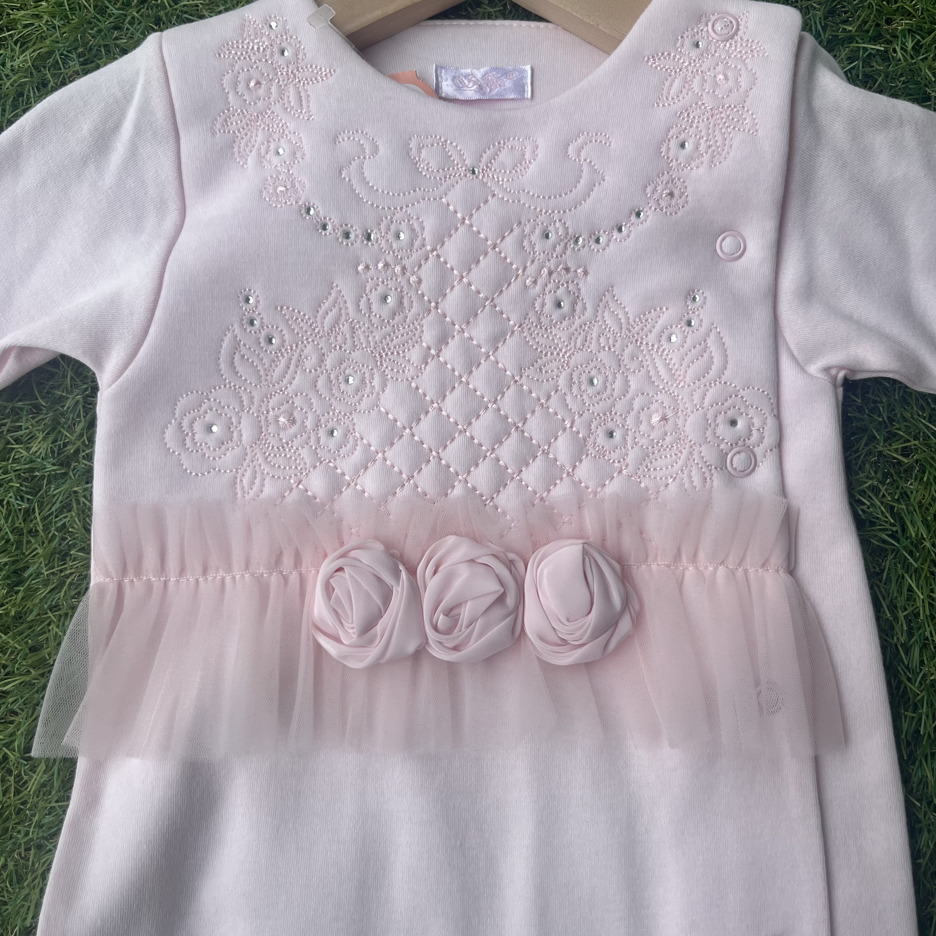SOFIJA -Bawetna Babygrow - Pink
