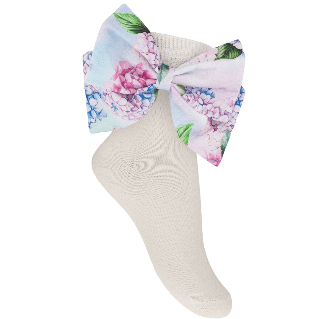 Daga - Pastel Bloom Socks - White