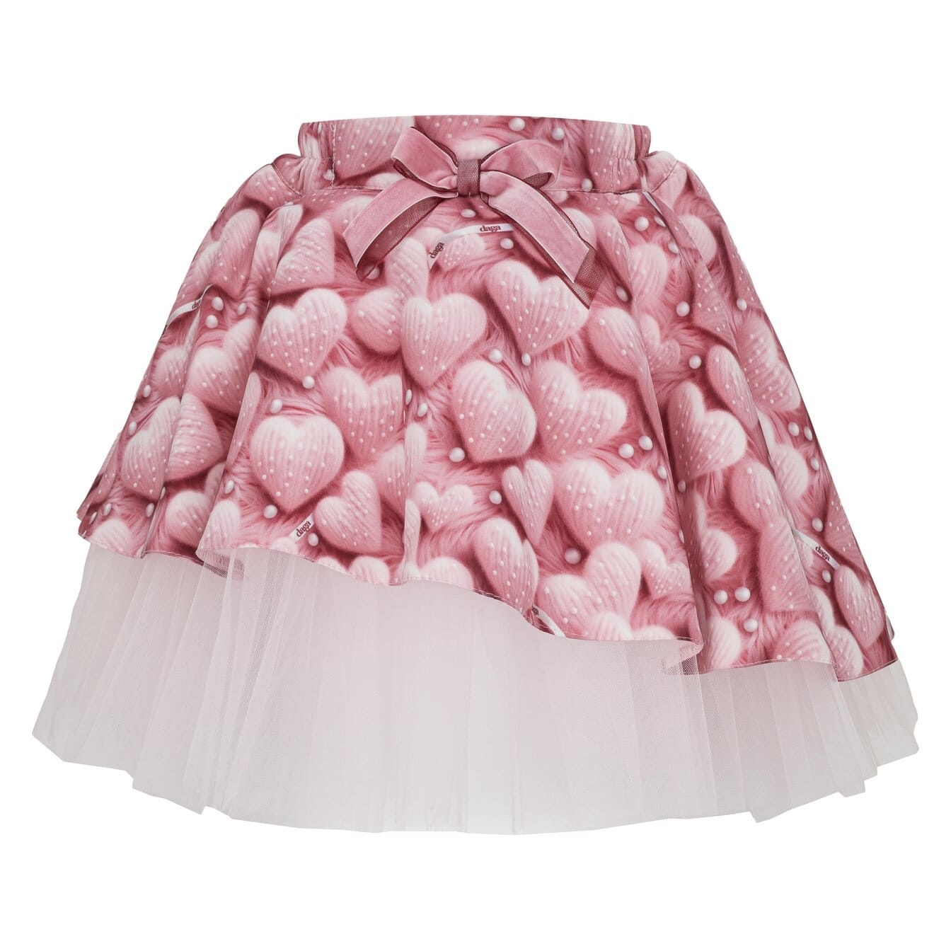 Daga - Love Storey Blouse Two Piece Skirt Set - Pink