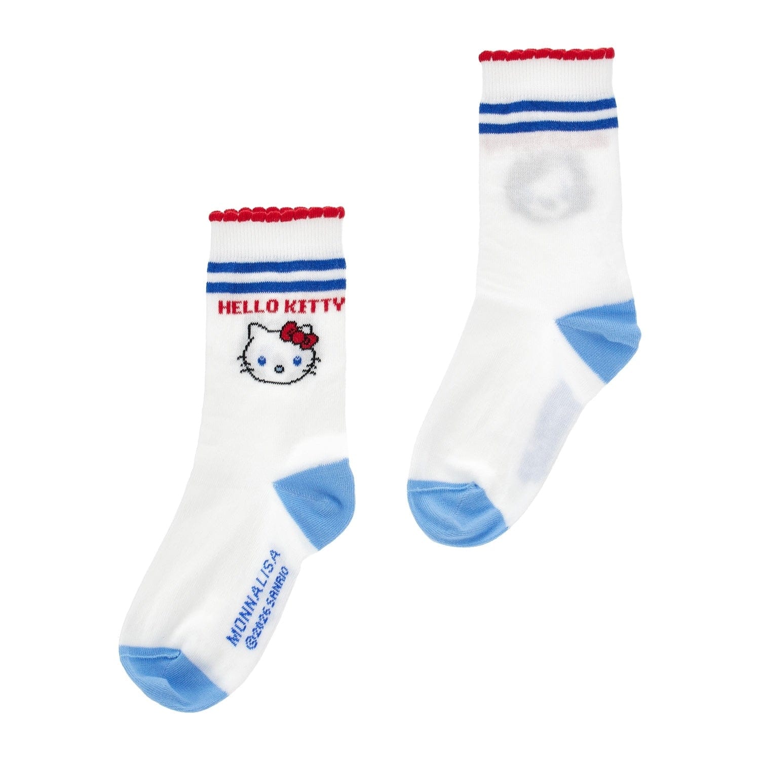MONNALISA - Hello Kitty & Frieneds two Pack Socks - White