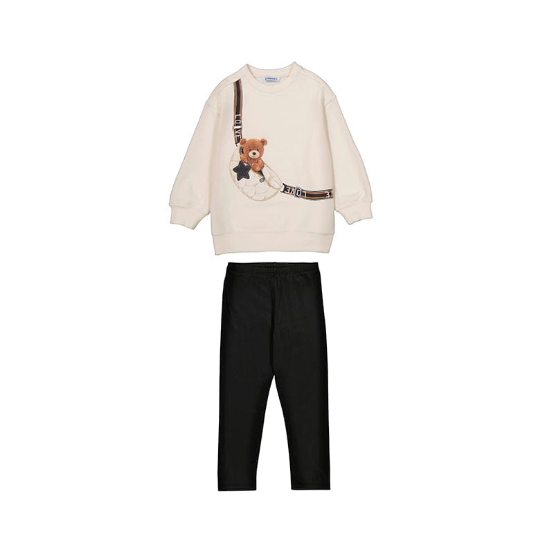 MAYORAL -  Bear Legging Set - Black