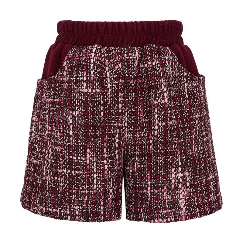 Daga - Fashion Street Three Piece Short Set - Burgundy