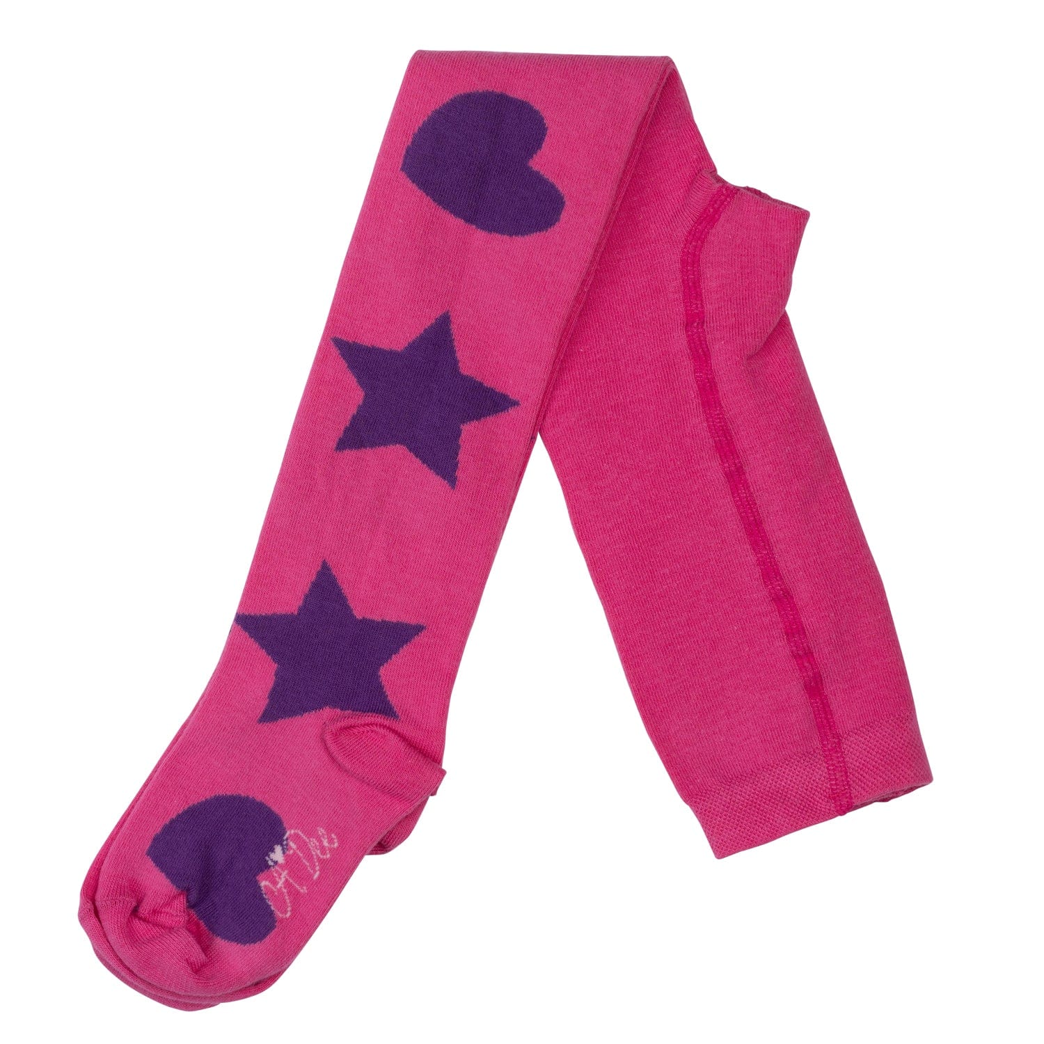 A DEE - Star Love Tamara Hearts & Stars Print Tights - Hot Pink