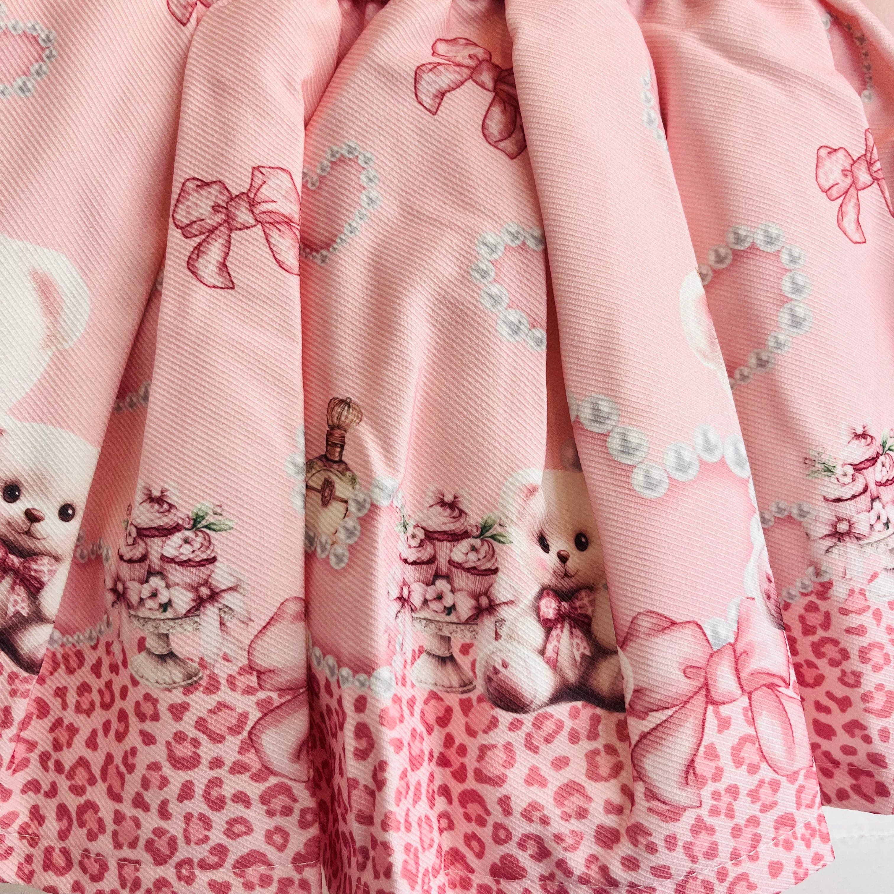 IS - Teddy Skirt Set - Pink