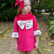BABINE - Velvet Carousel Dress - Red