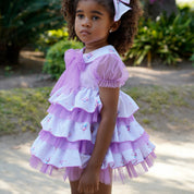 BABINE - Ballon Puffball Dress   - Lilac