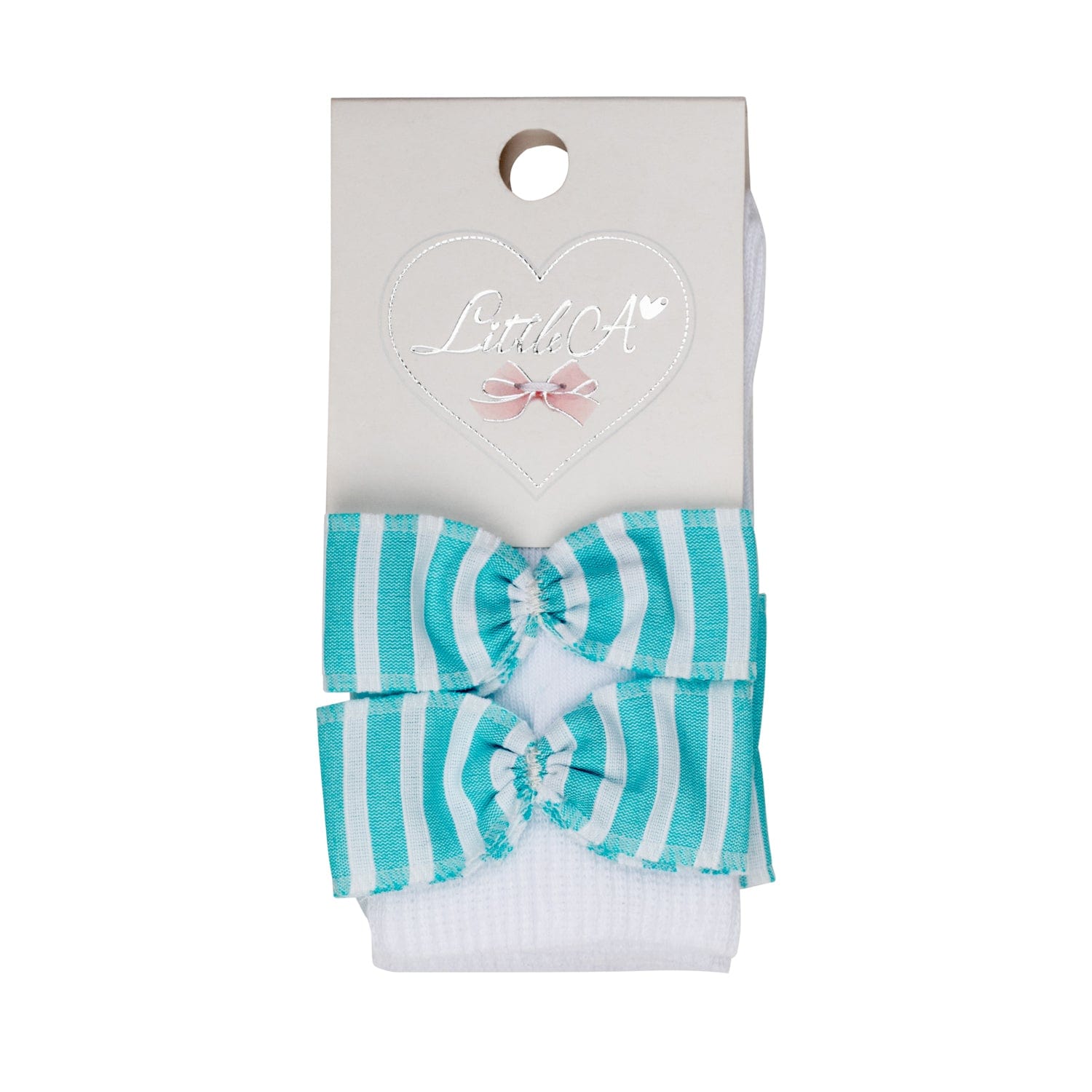 LITTLE A - Karly Little Fish Knee High Sock - White