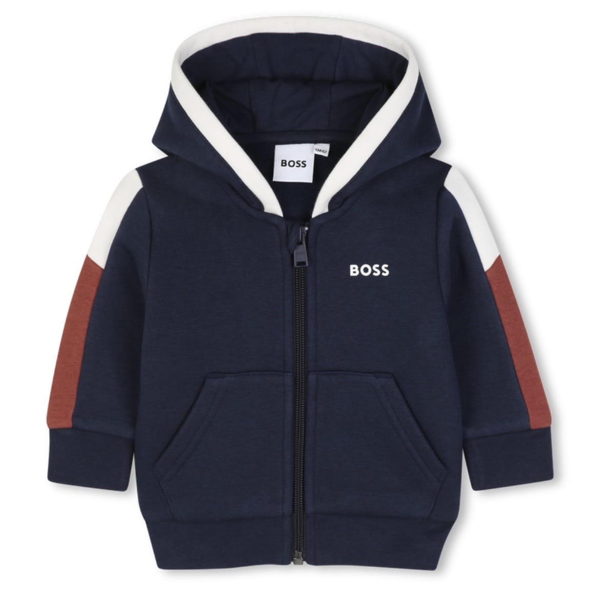 BOSS - Toddler Colour Block Zip Hoodie Three Piece Tracksuit  -  Navy