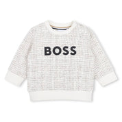 BOSS - Toddler Logo Sweatshirt  -  Ivory