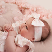 LITTLE A - Ava Bow Headband - Bright White