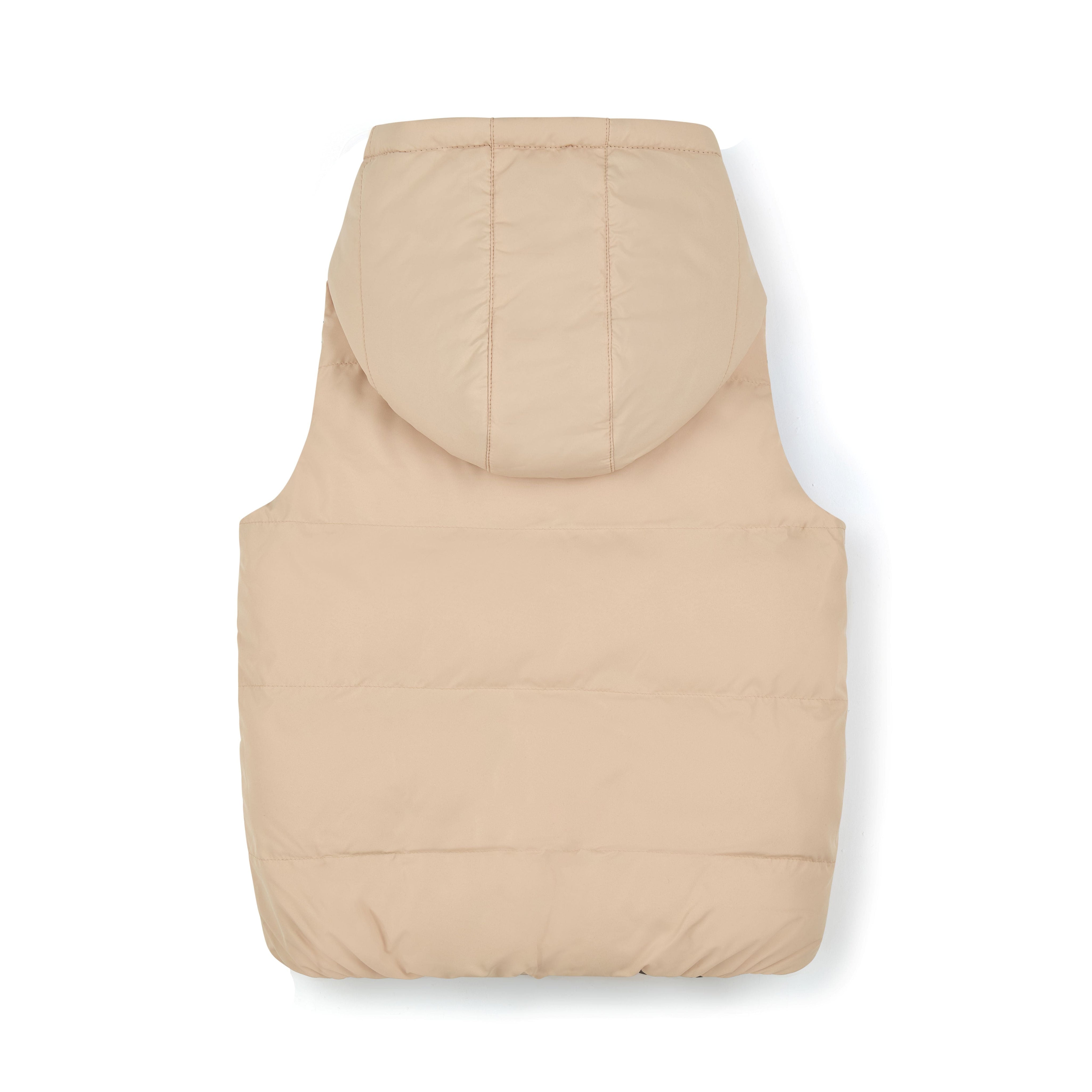 MITCH & SON - JNR James Reversible Gilet - Latte Beige