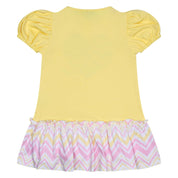 A DEE - Laura Chic Chevron Heart Dress - Lemon