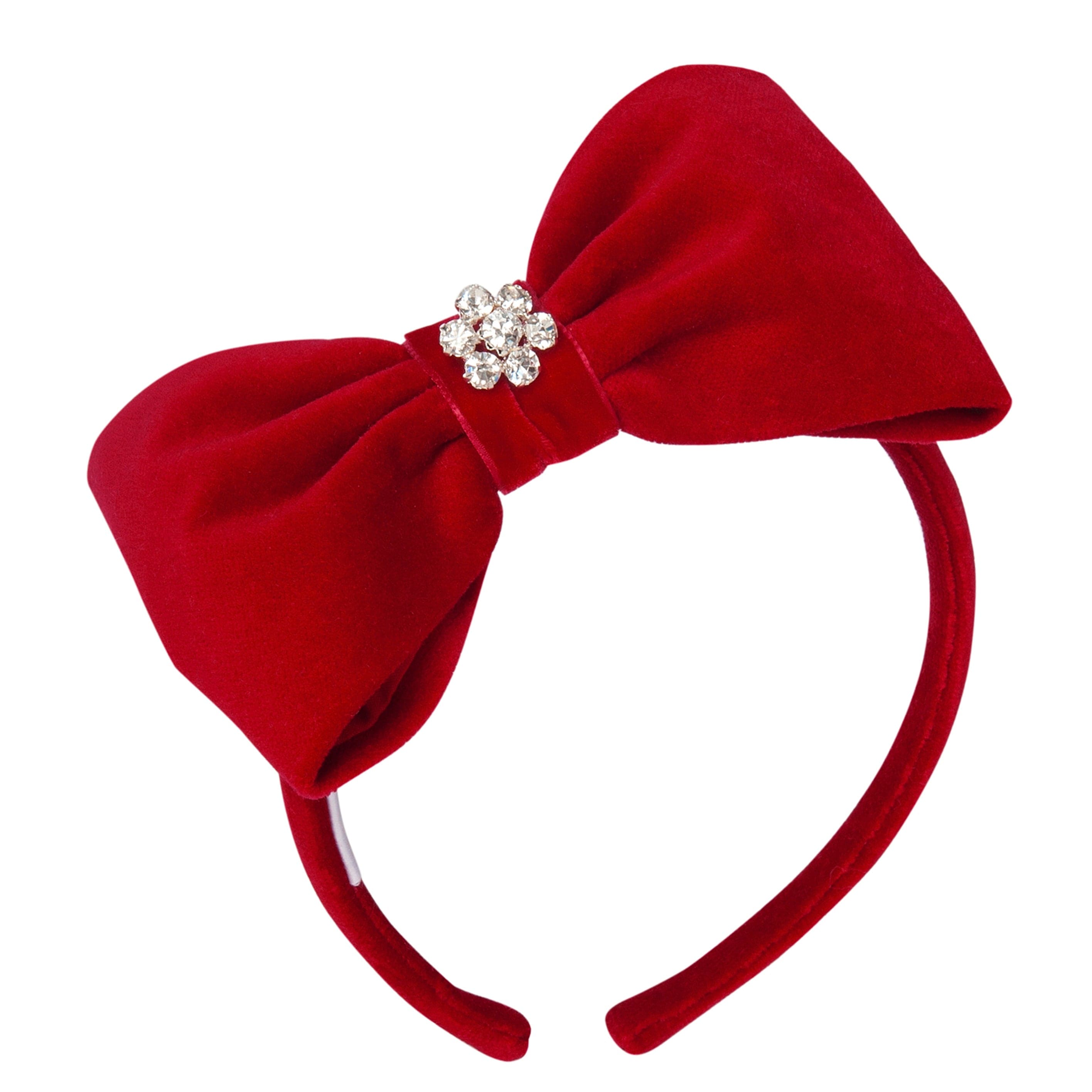 BALLOON CHIC - Velvet Hairband - Red