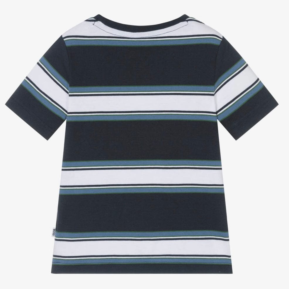 BOSS - Stripe T Shirt - Navy